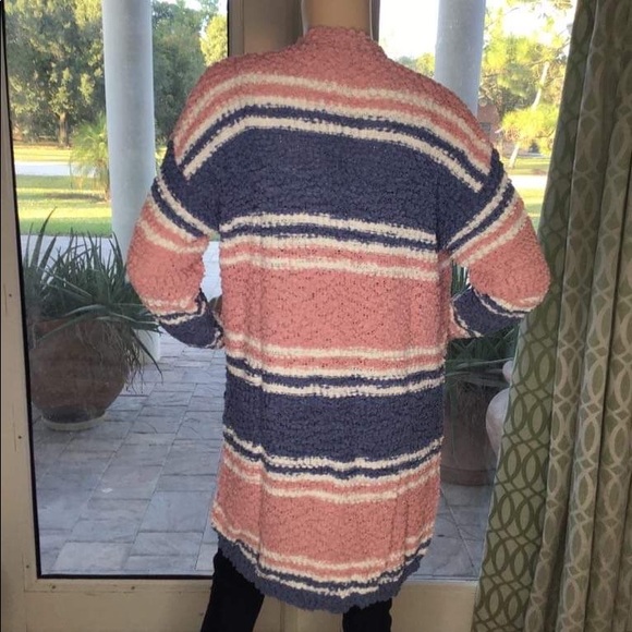 PINK COMBO CARDIGAN SWEATER - Picture 11 of 12